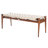Kenan Genuine Leather Upholstered Bench-2050016503