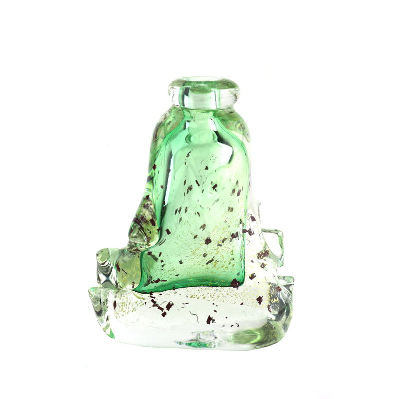 Antibes European Art Glass Vase Green