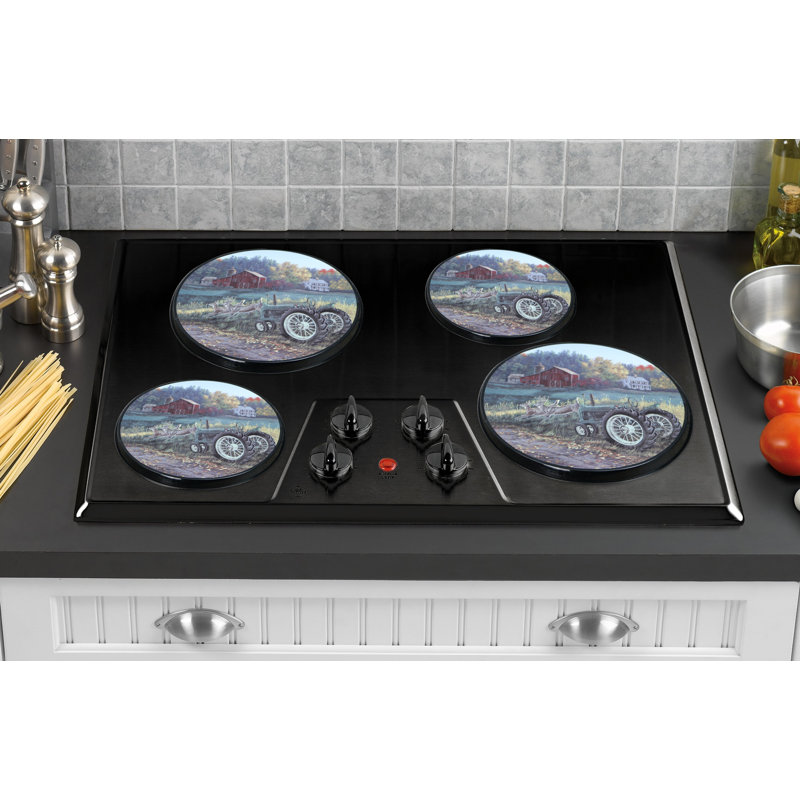 Set of 4 Reston Lloyd burner hotplates, Course du matin