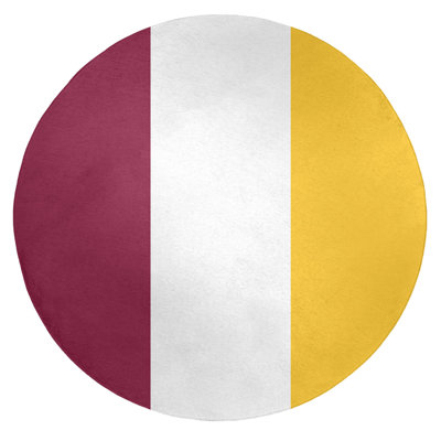 Tapis de zone rouge/jaune