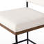 Benton Upholstered Stool with Metal Frame-754574878-755934990