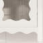 Armoire de salle de bain moderne de 31 pouces avec lavabo intégré, tablettes réglables et verre trempé à rayures verticales pour plus d'intimité