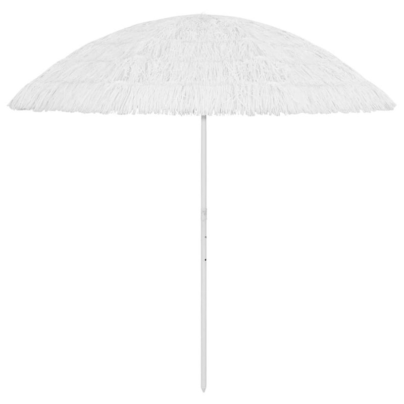 Affrica 314696 vidaXL Hawaii Beach Parasol, White
