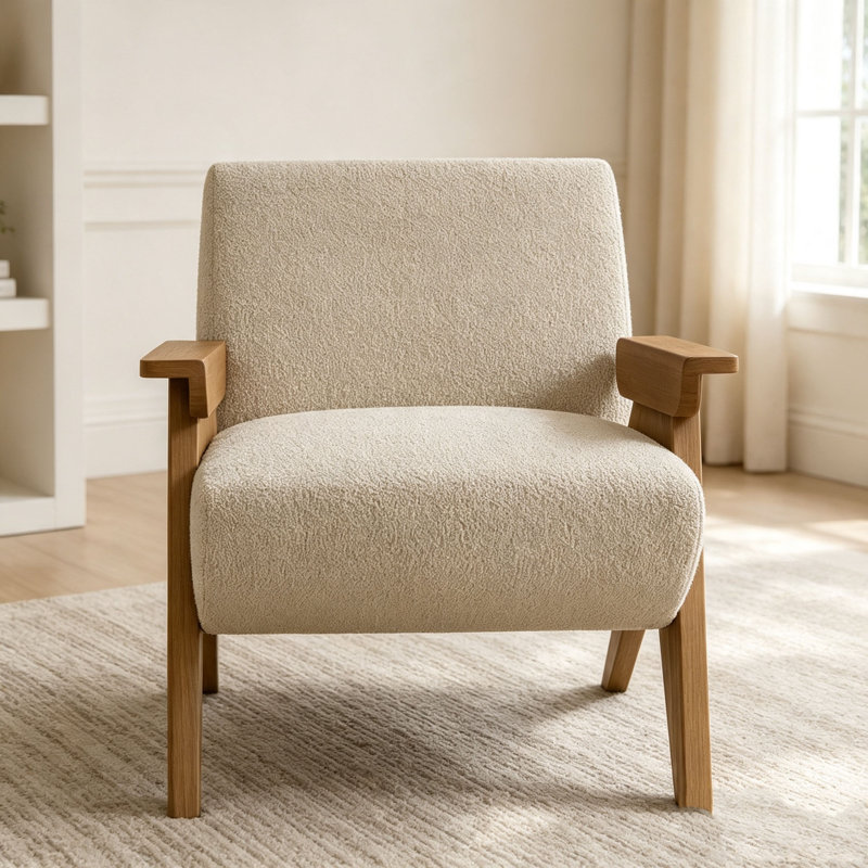 Fauteuil d'appoint H 31 po, Beige