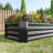 Metal Raised Planter 421Ft For Plants And Herbs, Black, & Long - Lasting Garden Bed, Rectangle Flowers, Plants, Vegetables Rust Proof, Easy To Assemble-688656097-688656096