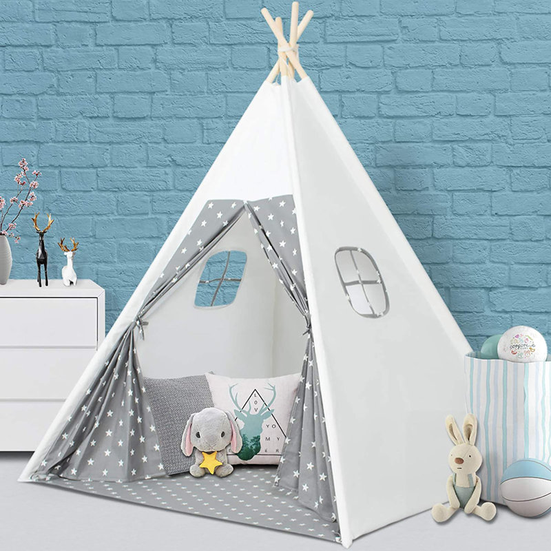 Wilwolfer 47'' W x 47'' D Indoor / Outdoor Polyester Triangular Play Tent