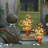 Spring Decorations, 2 Pack Spring Tree With Colourful Eggs, Battery Powered LED Tree Lights, Artificial Tabletop Centerpiece Lighted Tree For Holiday Party Spring Home Decor
