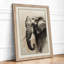 Elephant in Dignity Realism - Framed Print-1676821686-1676821684
