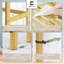 6-Tier Bamboo Shelf with Adjustable Layer for Bathroom, Bedroom, Kitchen, White-114598981