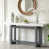 Blanc / Gris foncé