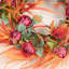 24 po Artificiel Boho Pampas Herbe Verdure Feuilles Roses-130917698