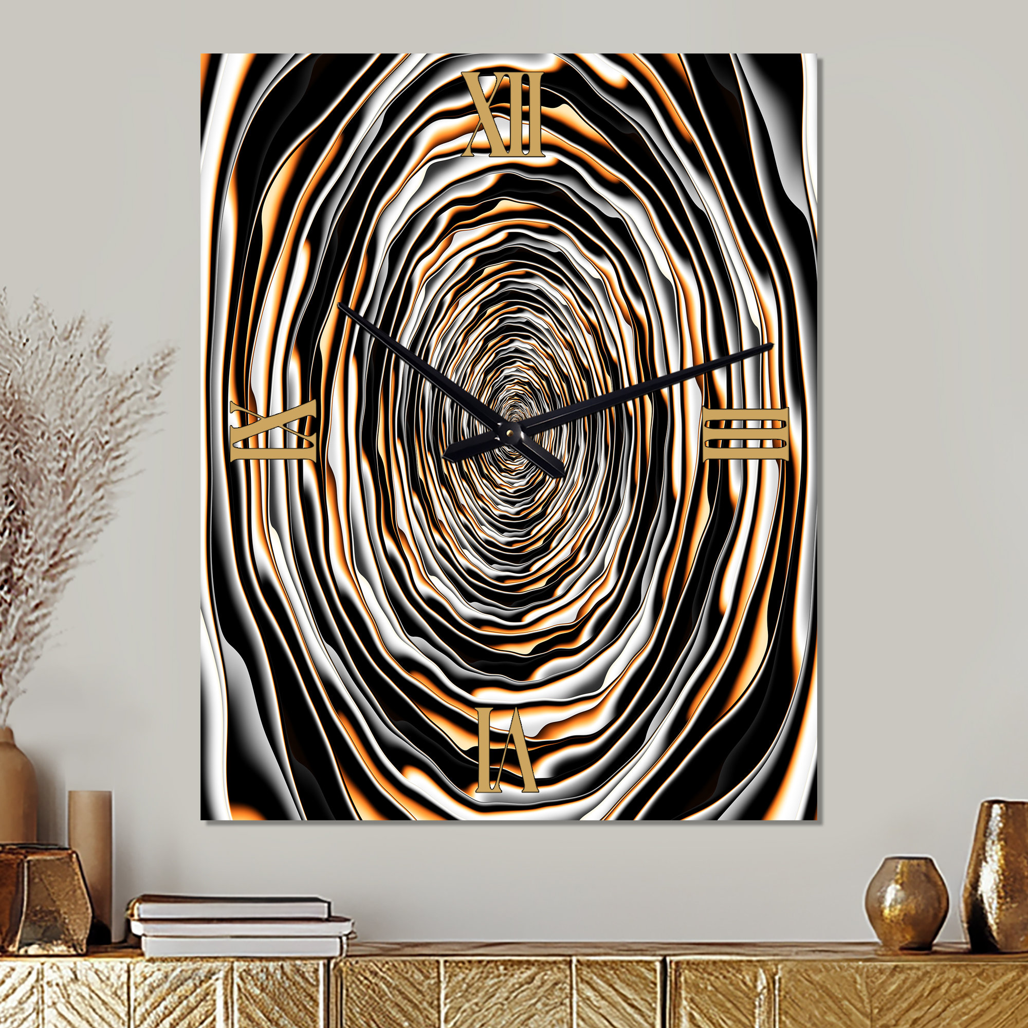 East Urban Home Fractal Rotating Abstract Design - Abstract Metal Wall ...