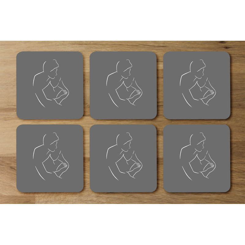 Doyka Square 6 Piece Coaster Set