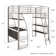 Agastya Twin Metal Loft Bed with Bookcase by Isabelle & Max