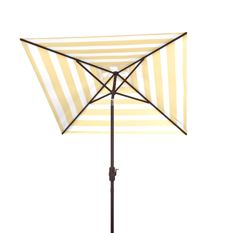 Parasol carré de 7,5 pi Torrens, Jaune / blanc