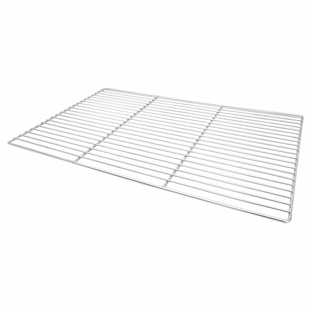 Grill Grate Silver Stainless Steel Outdoor Rectangular Grilling BBQ