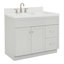 Meuble-lavabo sur pied simple 42 po avec plateau en quartz Abell-94003672