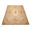Tapis brun clair en laine tissé à la main 8 x 10 Aubusson