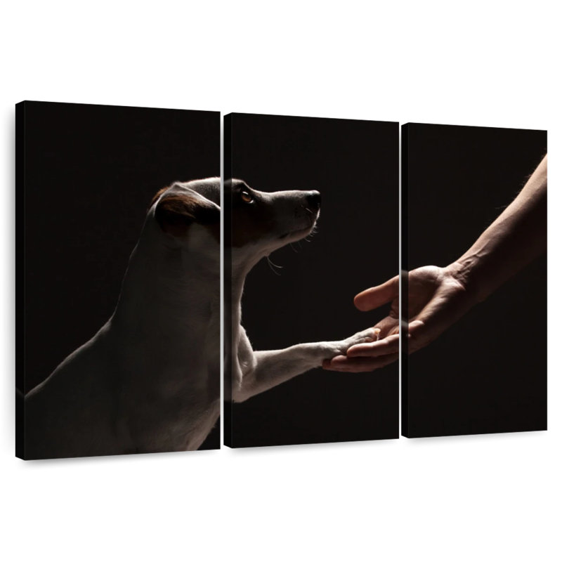 Dog Handshake, 28" H x 45" W
