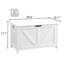 Banc blanc pour hall d'entrée, assemblage facile, grand intérieur, poignée en forme de U, support de rangement spacieux de 300 lb, attrait rétro, 2 charnières, option multi-usage rapide-275628051-275628052