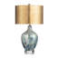 Lampe de table abstraite en verre avec abat-jour 27,5 "H
