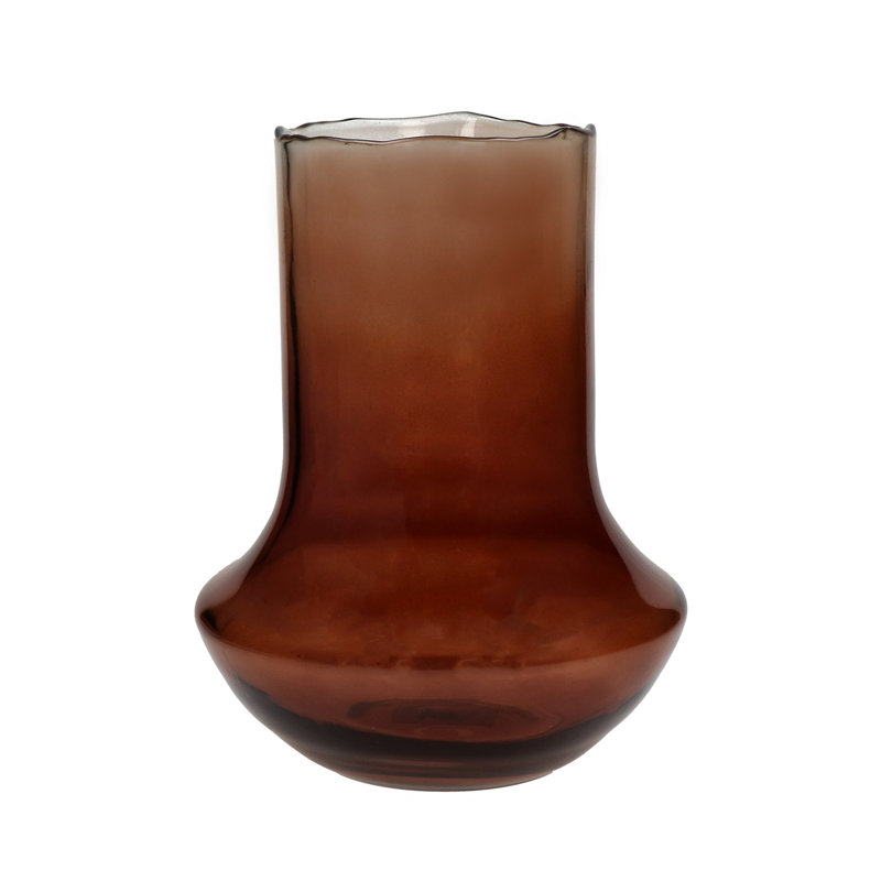 Vase en verre Famiglia, H 11,81 po x l 9,06 po x P 9,06 po