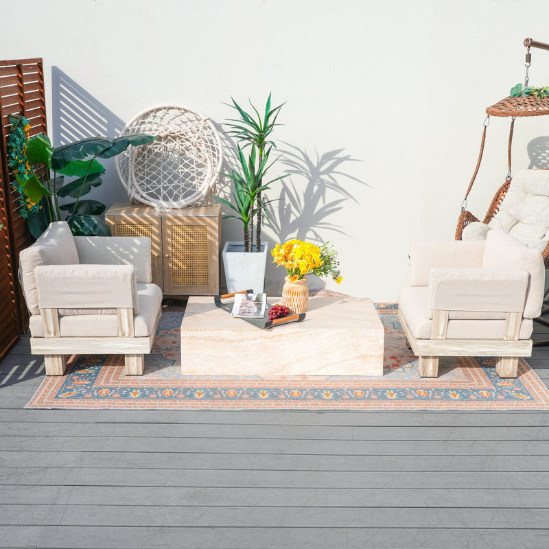 Marielle Shenia Outdoor Two Person Seating Group