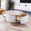 Table basse moderne avec 2 grands tiroirs de rangement Modern (31,5 po)-298045098
