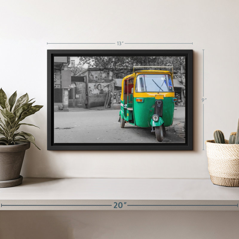 Impression sur toile Indian Rickshaw Pop, H 9 po x l 13 po