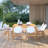 Anautica 8 - Person Teak Wood Patio Dining Set with Square Table