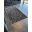 Tapis décoratif bleu marine à motif floral-1514348697