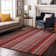 Premium Machine Washable Cerrito AMF543 Red Rug