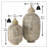 2 PIece Chubby Oasis Candle Lantern Set