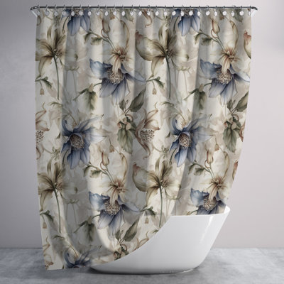 Aiga Floral Shower Curtain