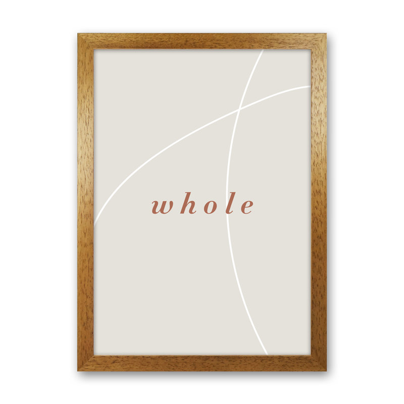 Whole - Print, Oak Frame, 88cm H x 64cm W x 3cm D