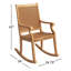 Chaise berçante en teck