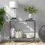 91.4cm Glass Top Console Table-1597483097-1597483096