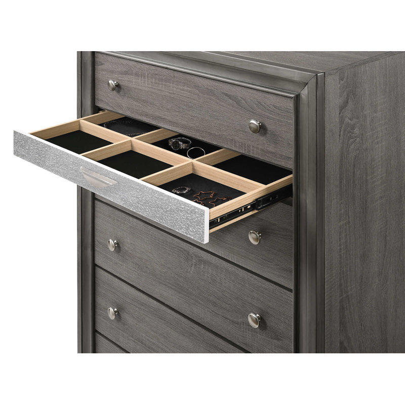 Blanding 34'' W 6 - Drawer Dresser, Gray