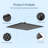 1-Spray Patterns 12 In. Single Wall Mount & Ceiling Mount Square Rain Fixed Shower Head