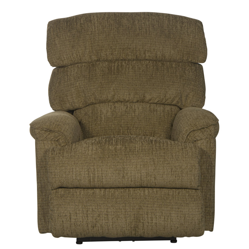 Baeten Upholstered Recliner, Beige Chenille, Manual