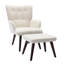 Fauteuil à oreilles et repose-pieds capitonné en polyester l 27,2 po Hike-1580429783