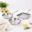 Grano 3-PLY 3 - Piece Stainless Steel Cookware Set