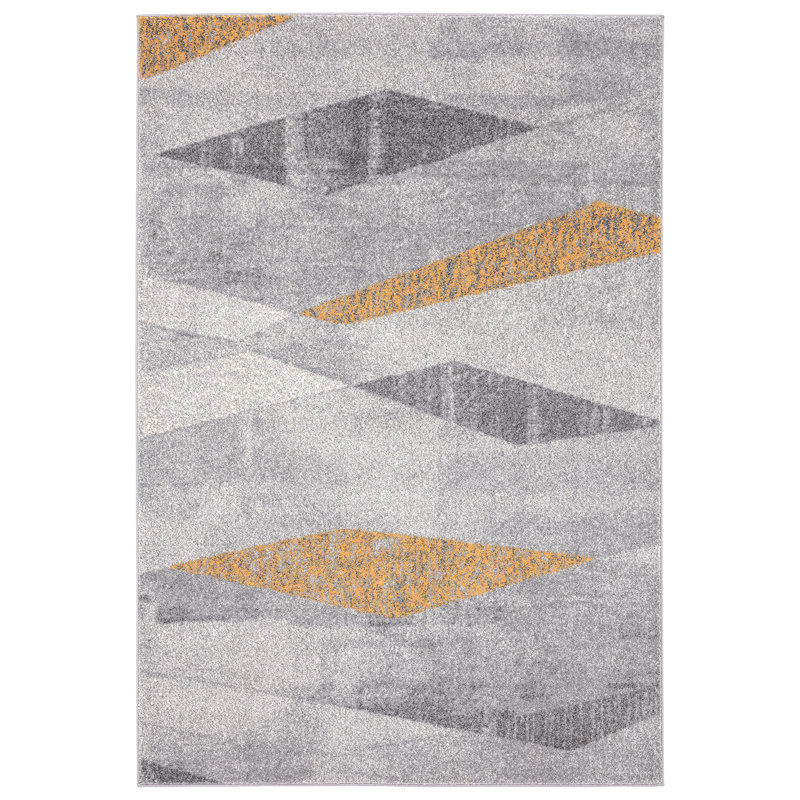 Tapis gris Emaria, Rectangle 3 pi x 5 pi