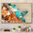 Toile naturelle avec cadre flottant