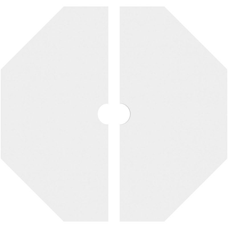 Médaillon de plafond contemporain en PVC de qualité architecturale de 20 po x P 2 po x P 7 po x P 1 po Logan