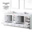 Meuble-lavabo double 84 po X P 22 po D, dessus en marbre de Carrare et ensemble de robinet-63688096-63688101