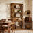 Classic Wooden Bookshelf,Elegant Display Shelves,Sturdy Freestanding Bookcase