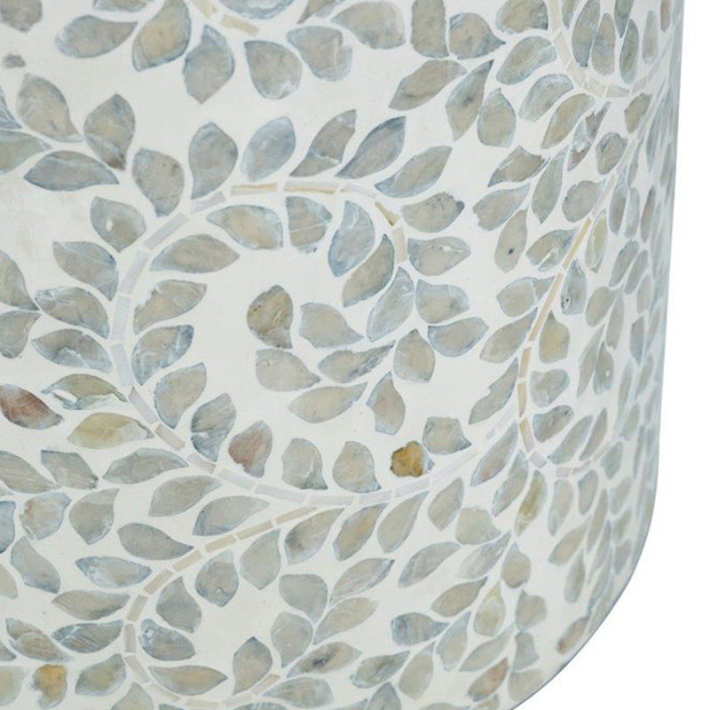Round Bamboo Accent Table