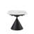 Buckingham Modern Extendable Round Dining Table With White Sintered Stone Table Top - Seats Up To 4