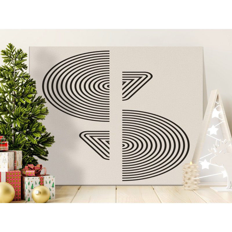 Wrapped Canvas Print Set, Beige/Black, 76.2 cm H x 101.6 cm W